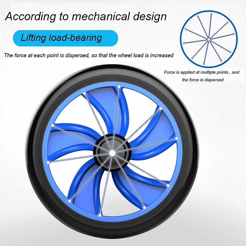 Ab Wheel Roller Abdominal Wheel Exercise Wheels Non- Slip Handles Fitness Workout Home Gym Exercise Equipment to Build Muscle