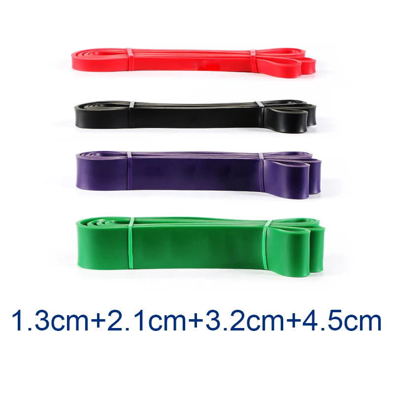 208Cm Resistance Bands Sets Elastic Band for Fitness Set Powerlifting Loop Exercise Bands Gym Fitness Equipment Natural Rubber