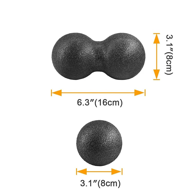 Fitness Ball High Density EPP Peanut Massage Ball Lightweight Back Neck Foot Mobility Ball Deep Tissue Myofascial Release