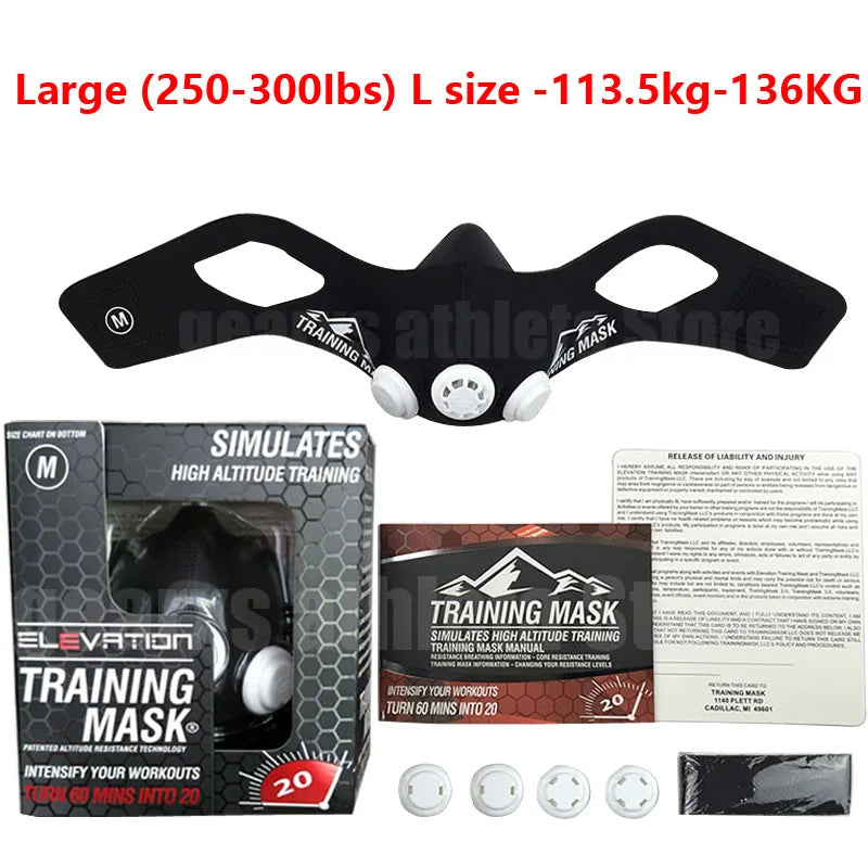 Sports Mask Face Mask Elevation Running Fitness High Altitude Training Mask 3.0 Mask Simulation Plateau Training Mask 2.0