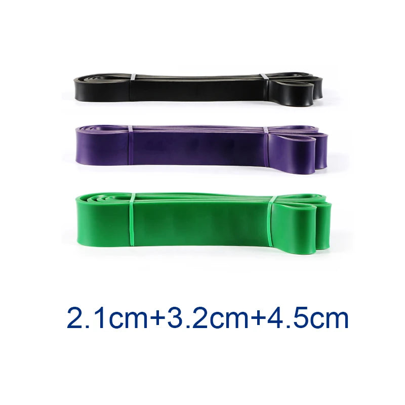 208Cm Resistance Bands Sets Elastic Band for Fitness Set Powerlifting Loop Exercise Bands Gym Fitness Equipment Natural Rubber
