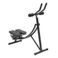 Ab Machine Foldable Abdominal Exercise Equipment Carbon Steel Foam ABS Black 3 Gears 0-180° Rotation LED Display Home Gym