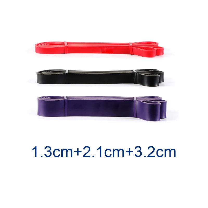 208Cm Resistance Bands Sets Elastic Band for Fitness Set Powerlifting Loop Exercise Bands Gym Fitness Equipment Natural Rubber
