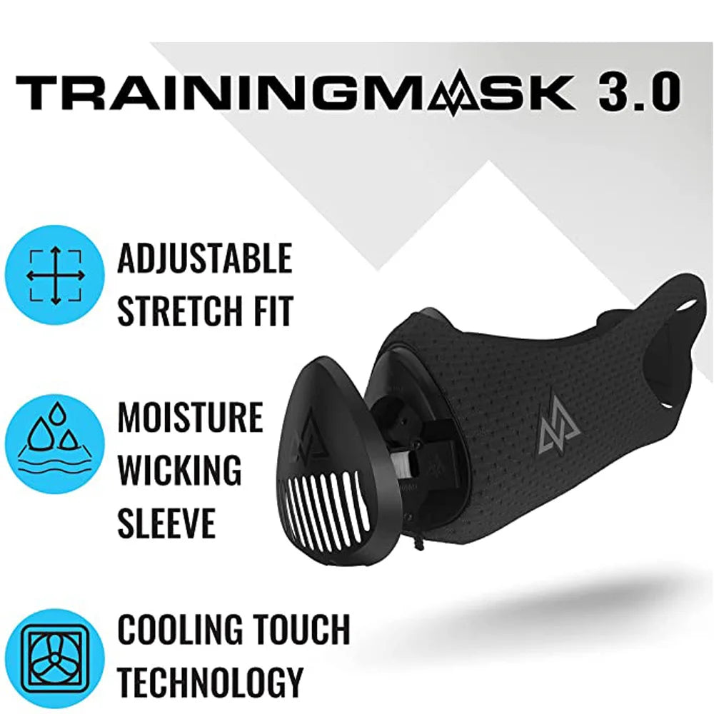 Sports Mask Face Mask Elevation Running Fitness High Altitude Training Mask 3.0 Mask Simulation Plateau Training Mask 2.0