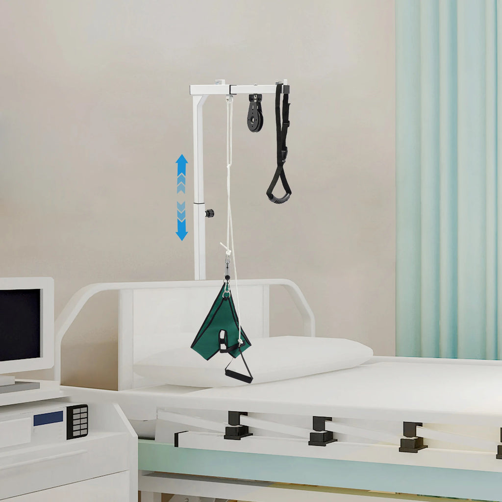 Cervical Traction Belt Exercise Stretcher Horizontal Bar Standing Frame, Bed Lift for Elderly, Stand up Assist Bar ﻿ ﻿