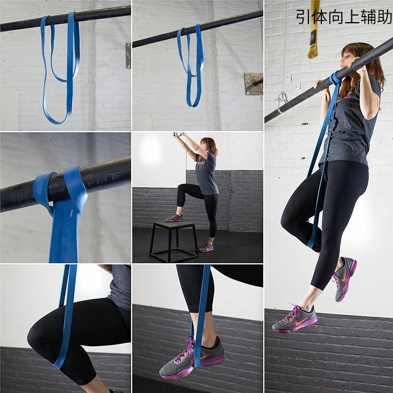 208Cm Resistance Bands Sets Elastic Band for Fitness Set Powerlifting Loop Exercise Bands Gym Fitness Equipment Natural Rubber
