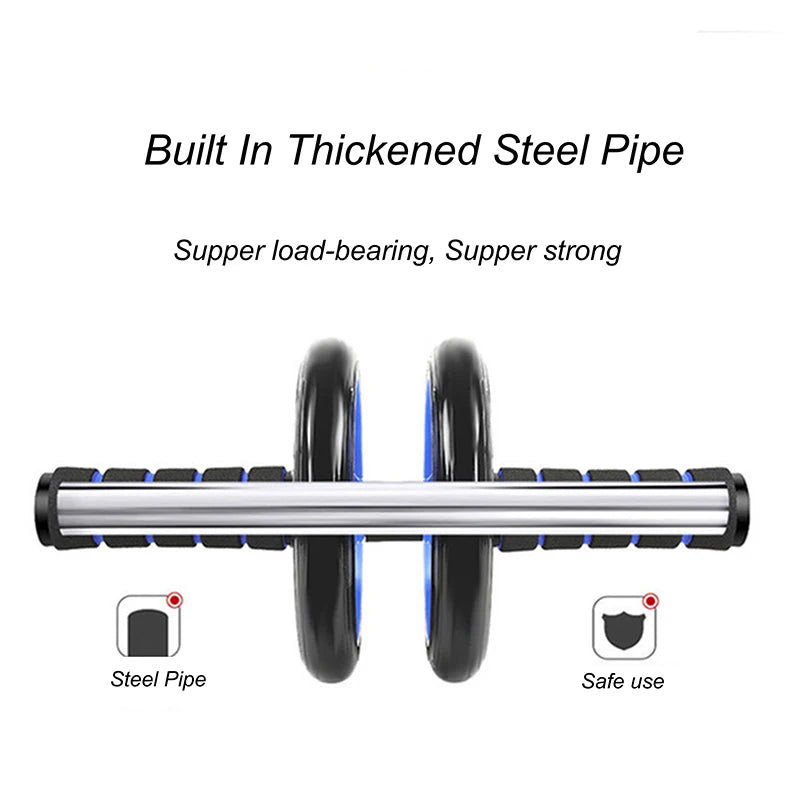 Ab Wheel Roller Abdominal Wheel Exercise Wheels Non- Slip Handles Fitness Workout Home Gym Exercise Equipment to Build Muscle